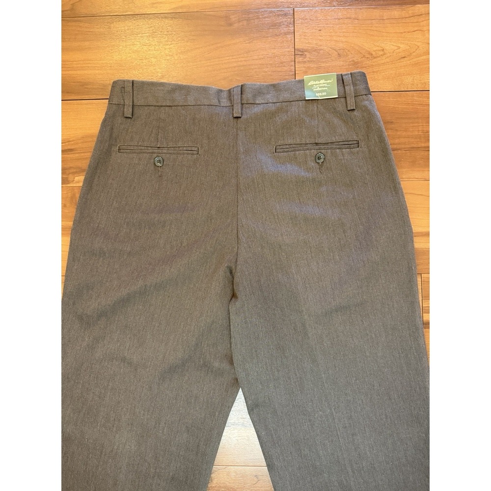 Eddie Bauer Classic Fit Wrinkle Stain Resistant Flat Front Pants Mens Size 34x32 - Picture 11 of 16